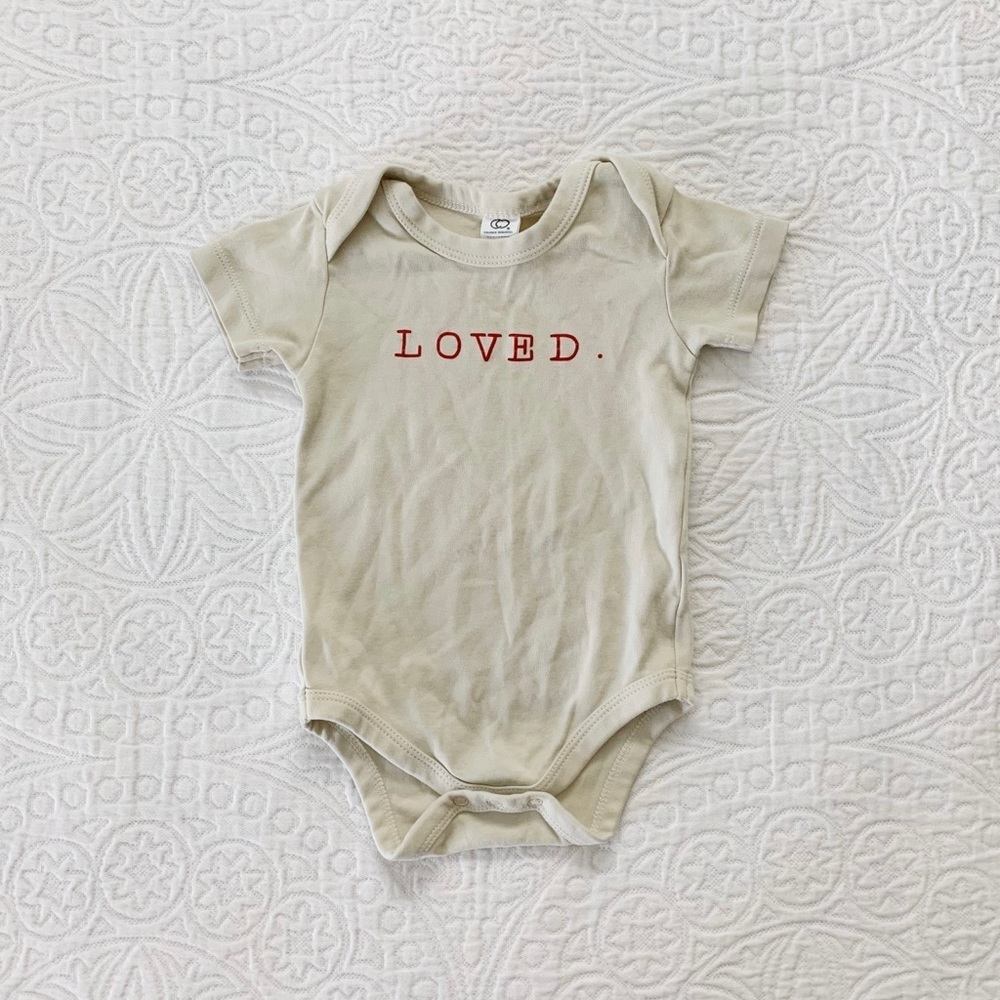 Colored Organics Baby Loved Bodysuit Onesie (6-12‎ Months)